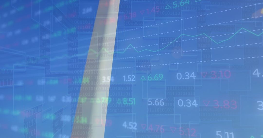 Digital Display of Financial Data and Wind Energy Concept