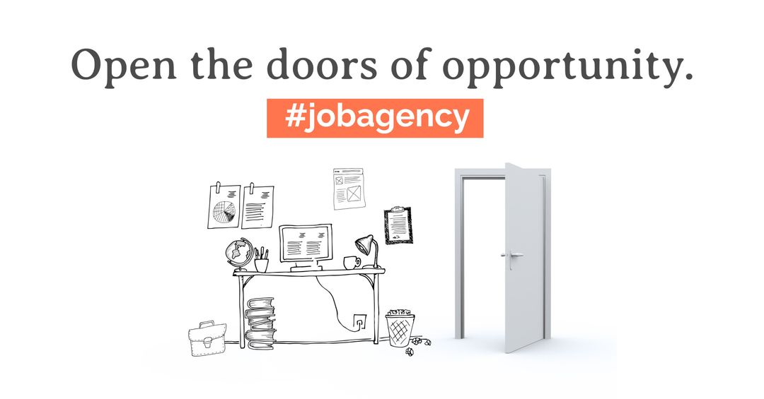 Open Door Representing Career Opportunity and Growth