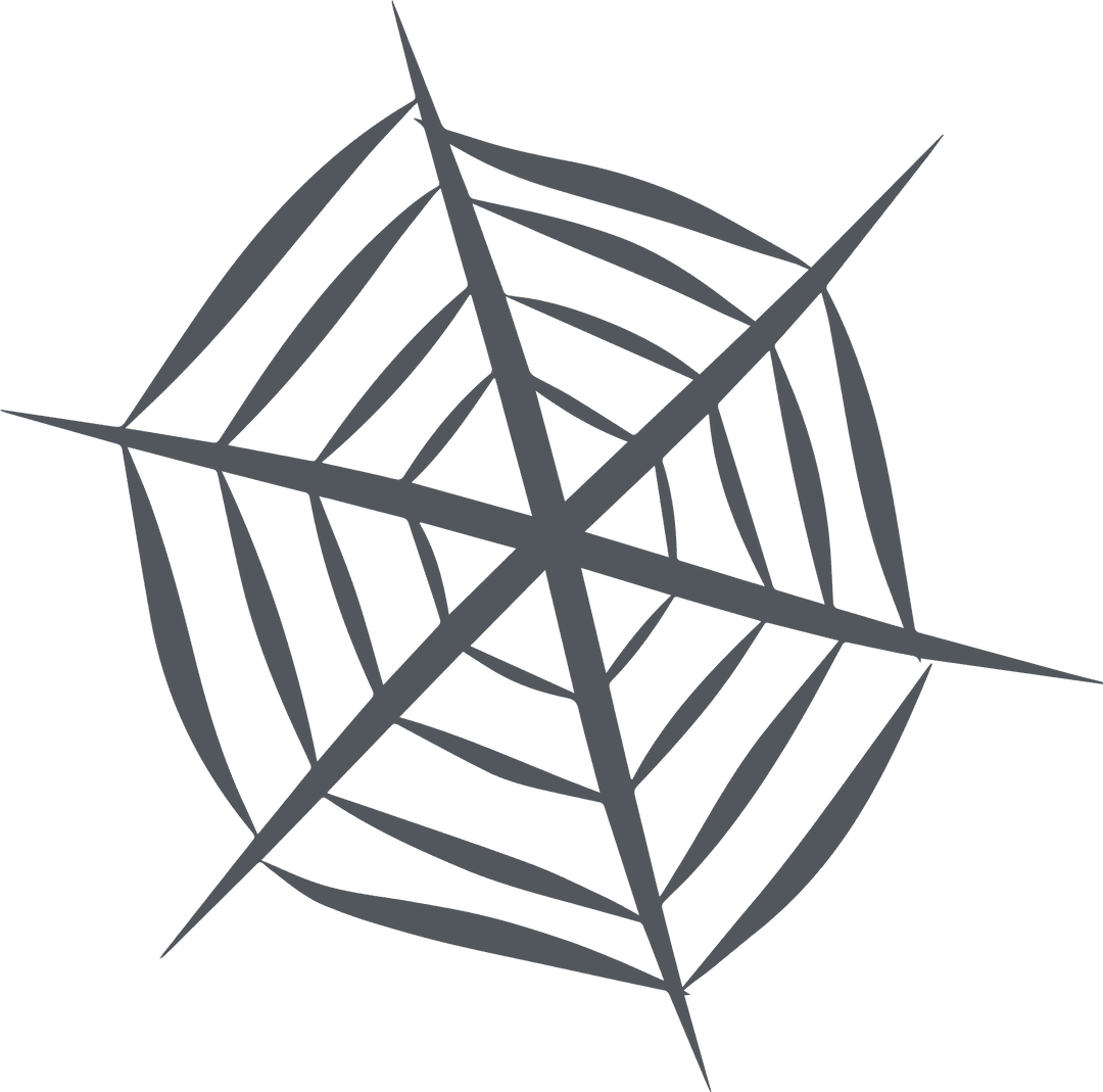 Abstract Transparent Geometric Design with Radial Spokes