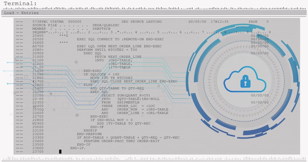 Secure Data Processing and Cloud Security Concept