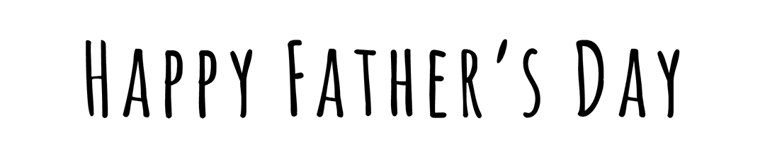 Transparent Happy Father's Day Greeting Typography