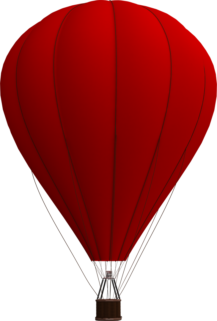 Red Hot Air Balloon Isolated on Transparent Background - Download Free Stock Images Pikwizard.com