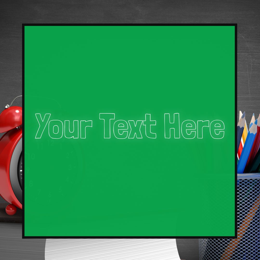 Customizable Chalkboard Background for Educational Themes