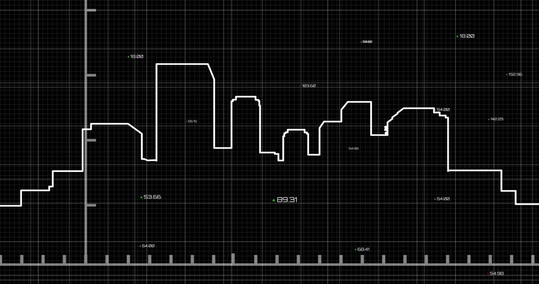Cityscape Enhances Financial Data Visualization Digital Concept