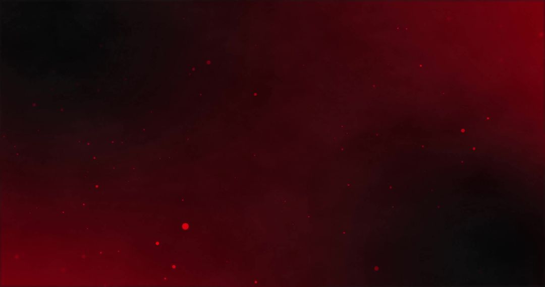 Falling Red Spots on Black Background - Digital Abstract Art