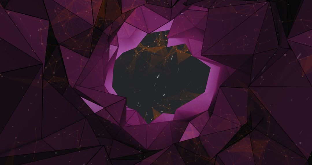 Abstract Geometric Portal with Dark Space Center