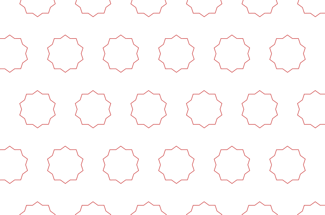 Digital Red Geometric Pattern with Transparent Background