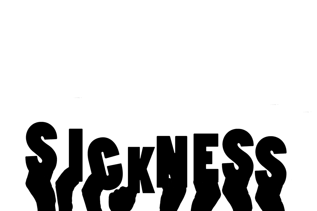 Transparent Illustration of Hand Symbolizing Sickness Concept