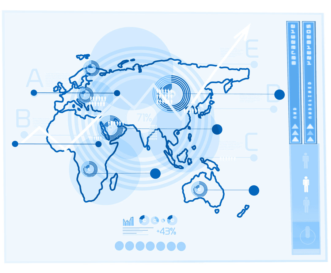 Global Digital Interface with Transparent Mapping Design - Download Free Stock Images Pikwizard.com