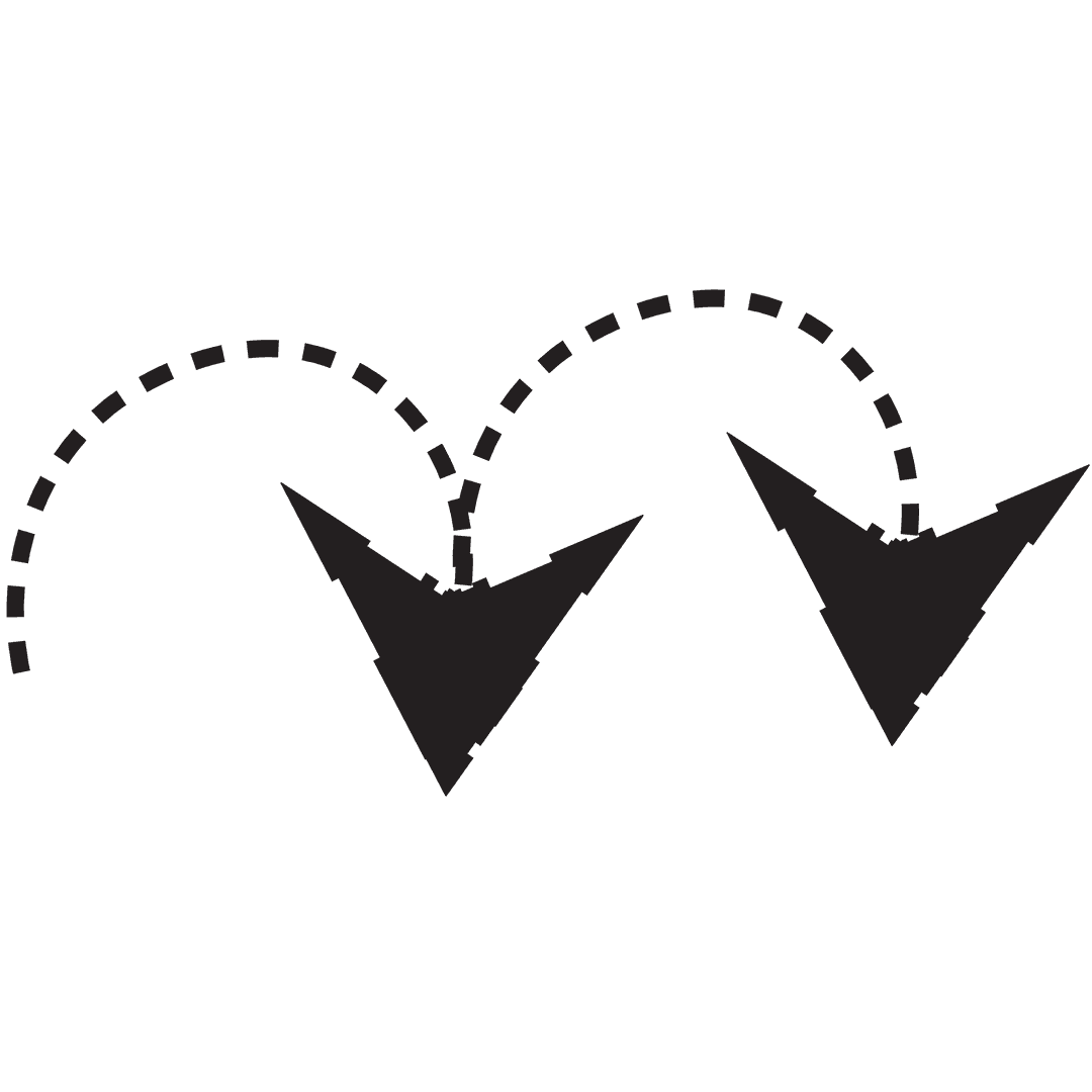 Digital Arrows Illustrating Motion on Transparent Background