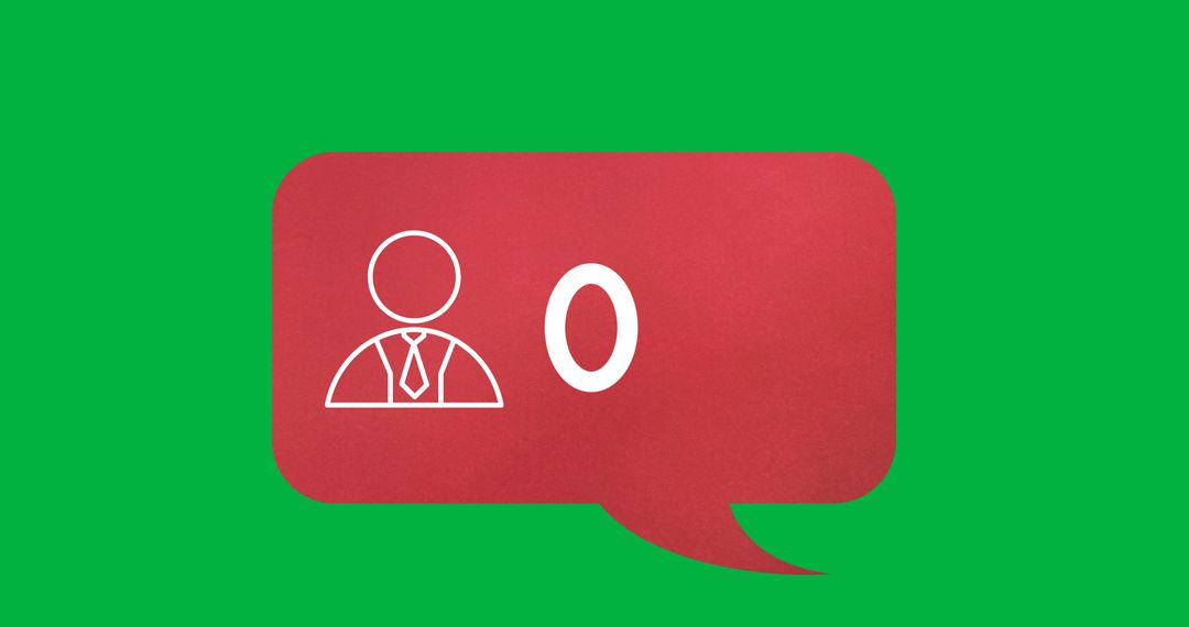 Social Media Interaction Bubble on Vibrant Background