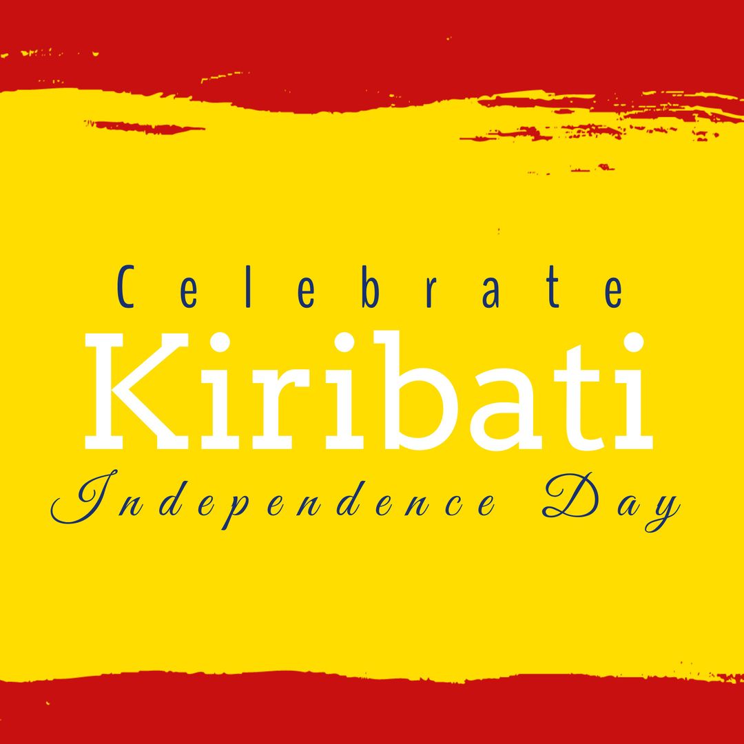 Kiribati Independence Day Celebration Banner with Bold Colors - Download Free Stock Templates Pikwizard.com