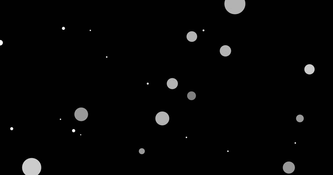 Falling Spots on Black Background for Technology Concepts
