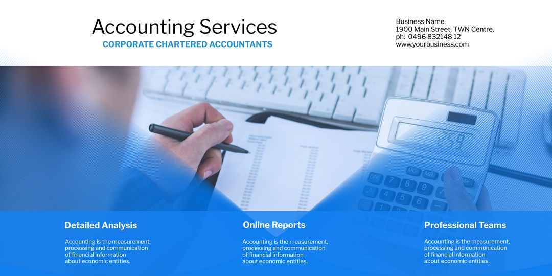 Accounting Services Presentation with Detailed Analysis and Online Reports - Download Free Stock Templates Pikwizard.com