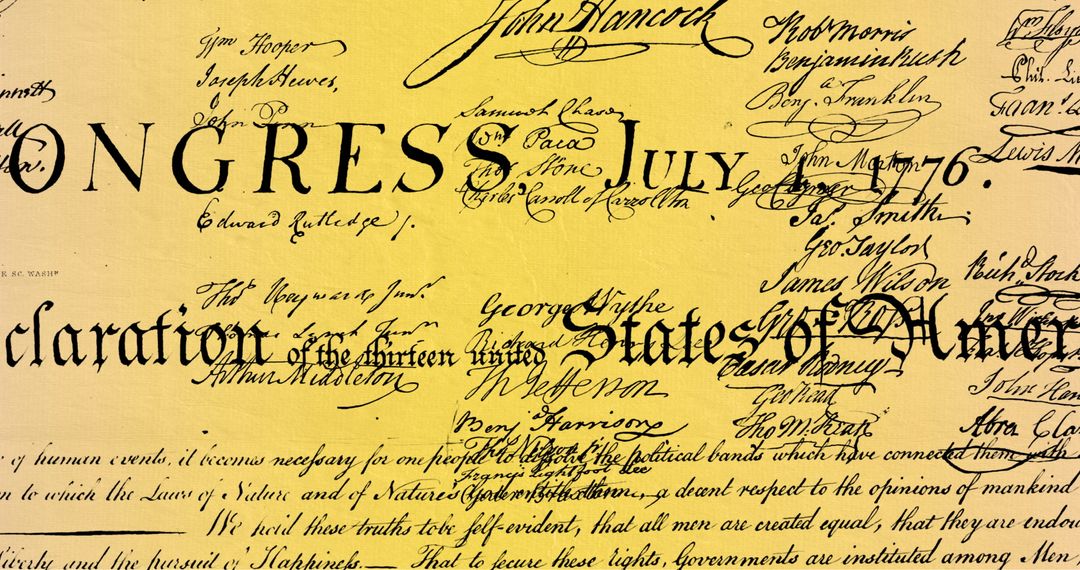 Digital Constitution of the United States with Animated Motion Effect