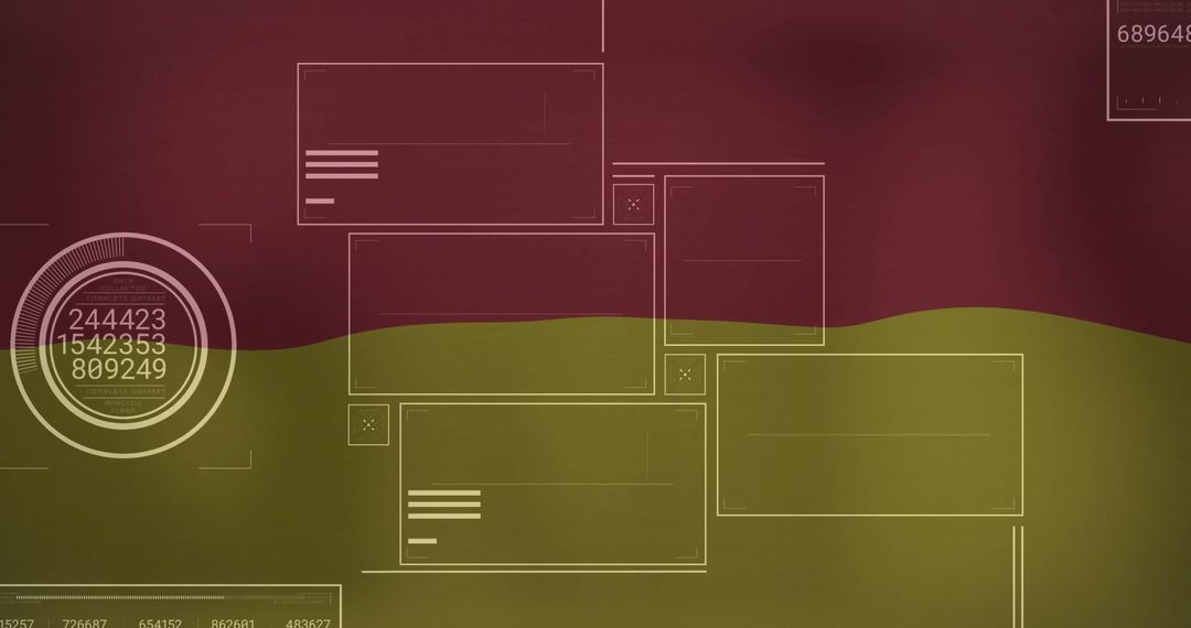 Abstract Futuristic Data Analytical Interface Background