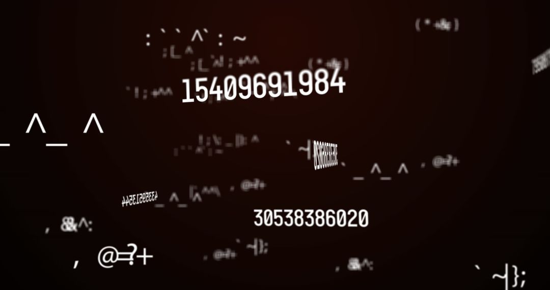 Dynamic Numbers and Mathematical Symbols on Digital Display