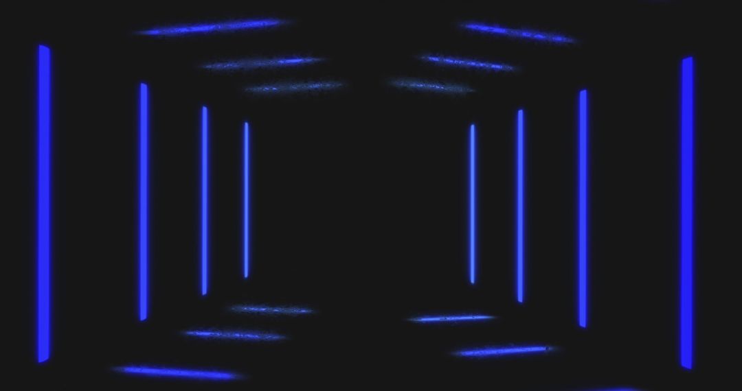 Hypnotic Purple Neon Light Tunnel Animation