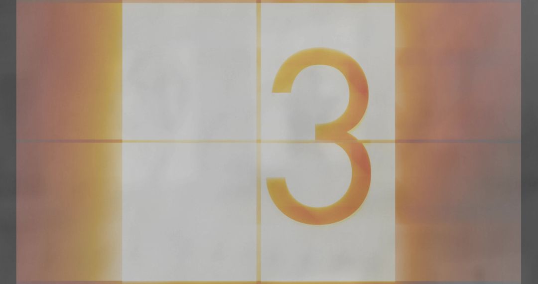 Countdown Timer with Vibrant Yellow and Grey Design
