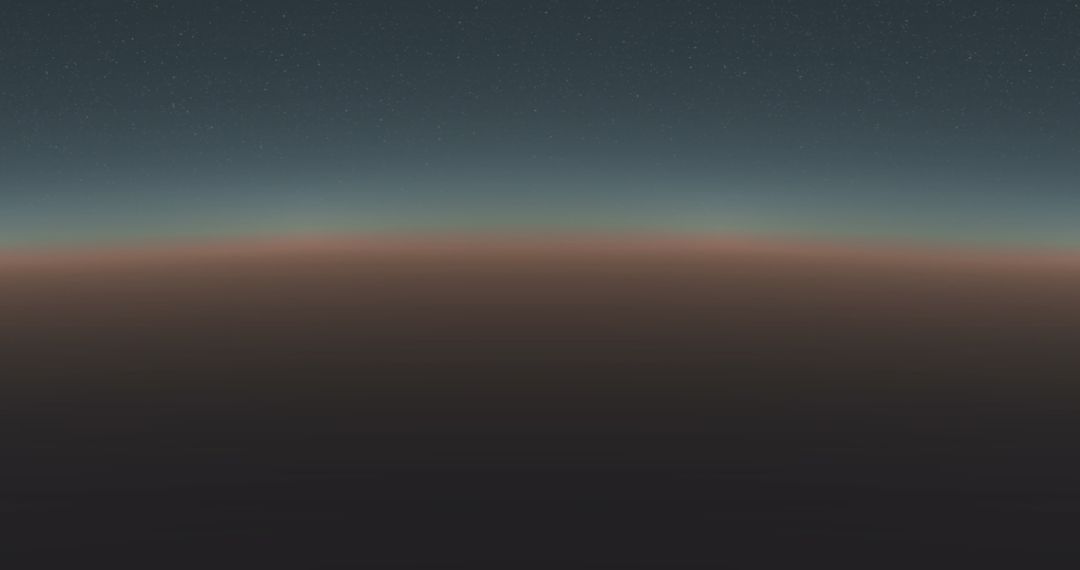 Twilight Serenity with Gradient Sky and Distant Stars