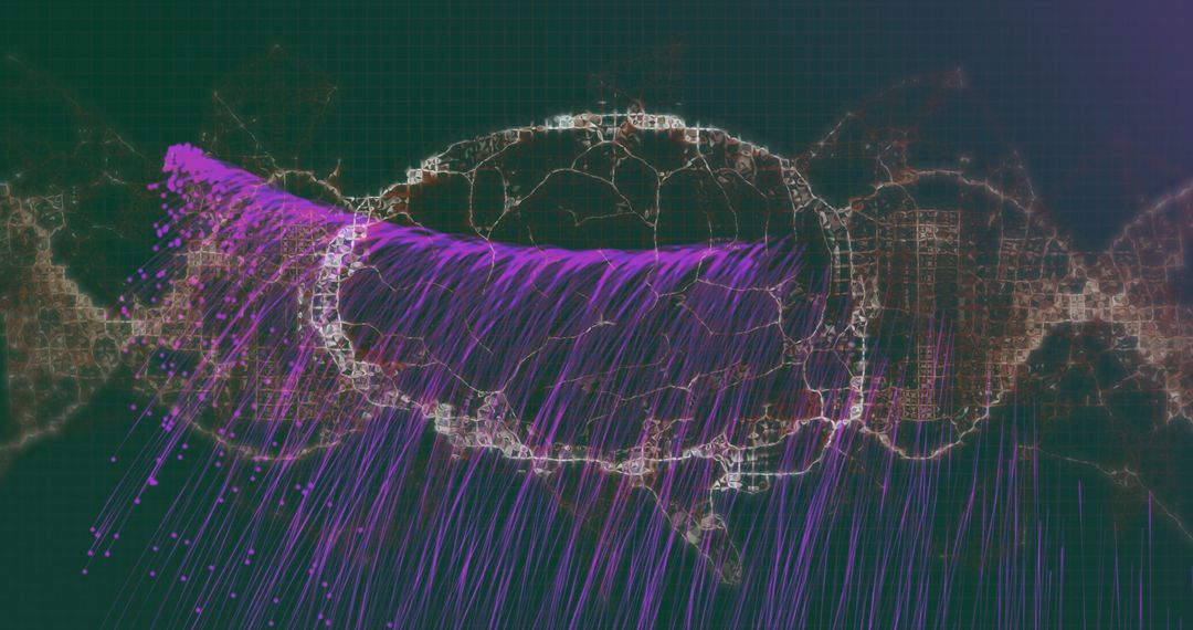 Digital Brain Data Visualization and Analysis Concept