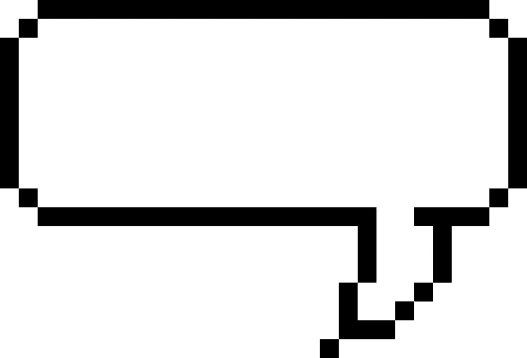 White Speech Bubble on Transparent Background for Digital Messaging