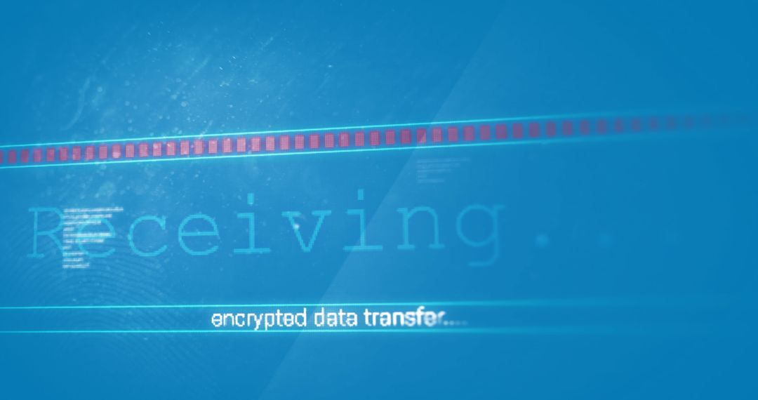 Digital Encrypted Data Transfer Illustration - Free Images, Stock Photos and Pictures on Pikwizard.com