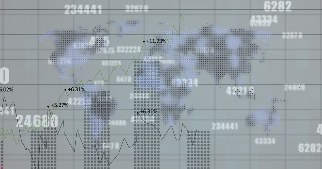 Global Financial Data Analytics with Digital World Map Interface