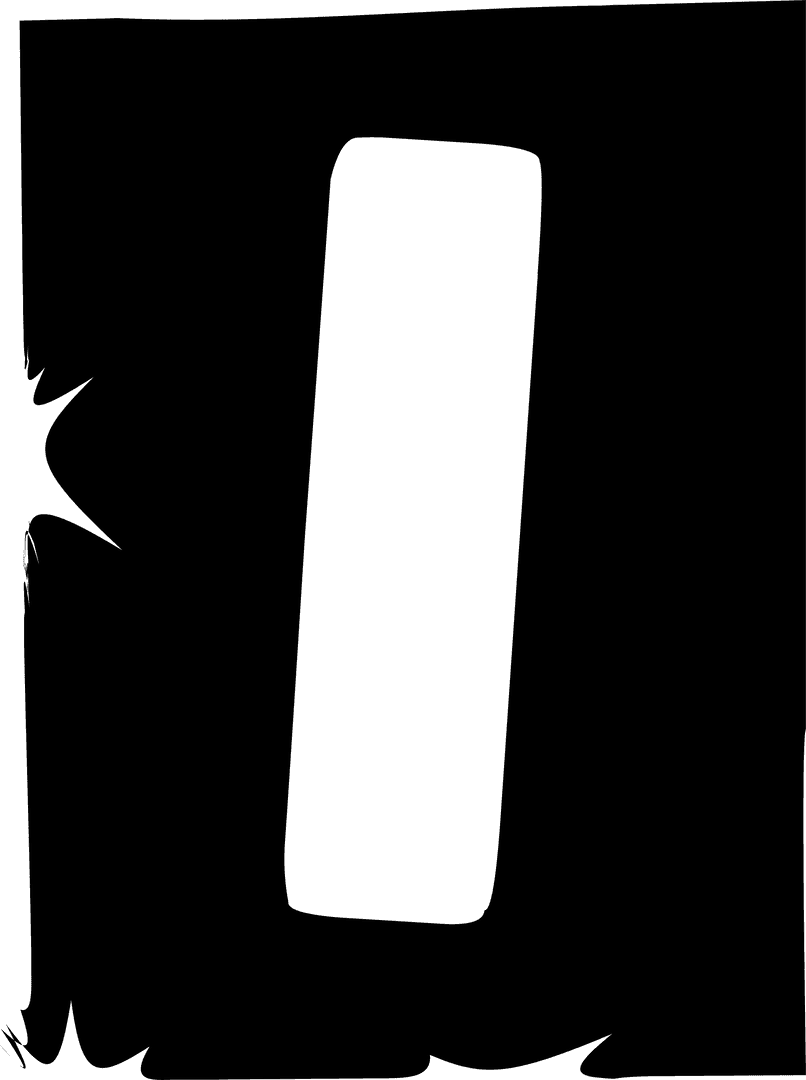 Dark gray pill bar element on transparent background in minimalist style