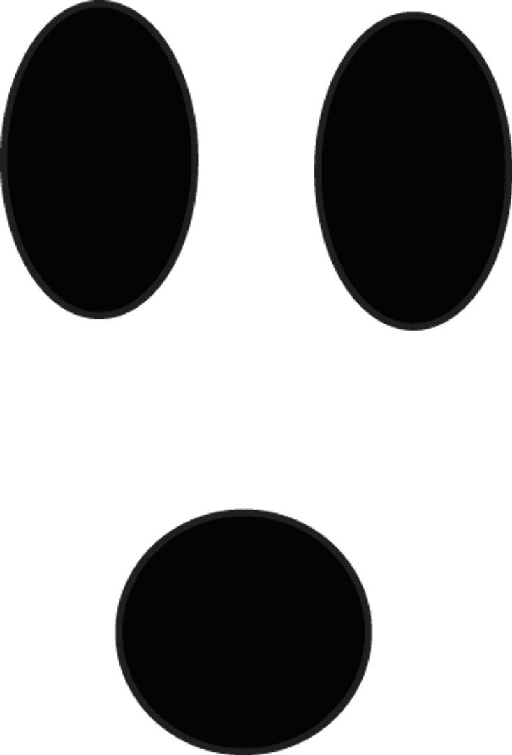 Minimalist Black Spots on Transparent Background Illustration