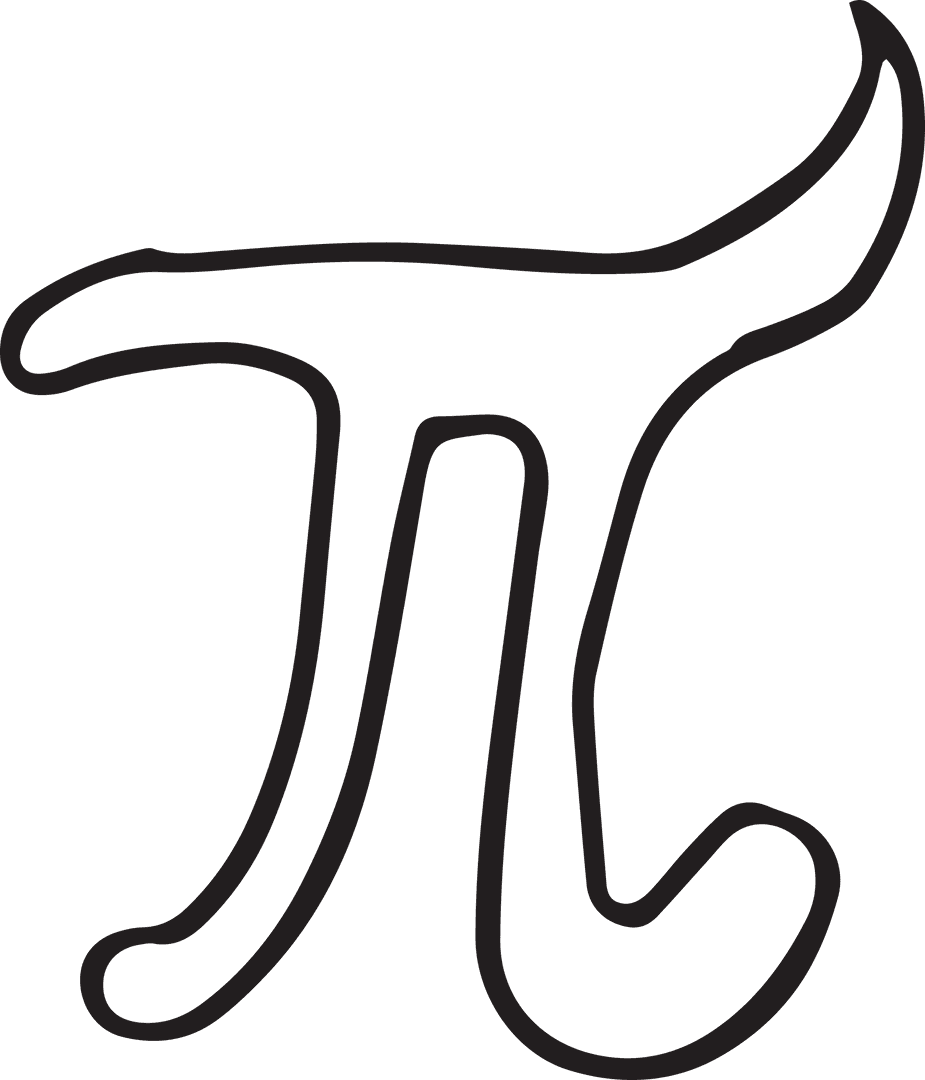 Creative Transparent Pi Symbol Fusion Design