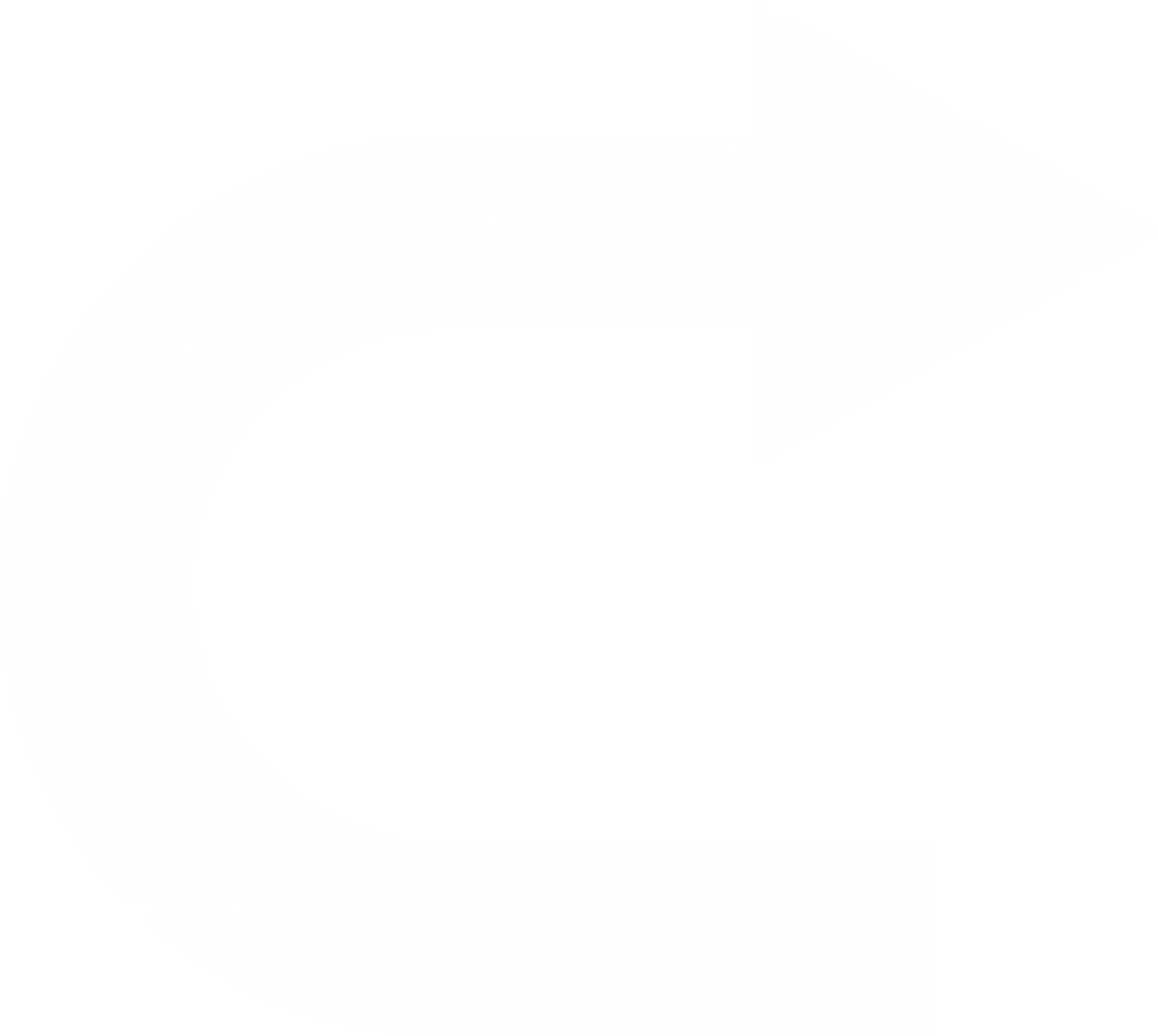 White Arrow Direction Shape on Transparent Background