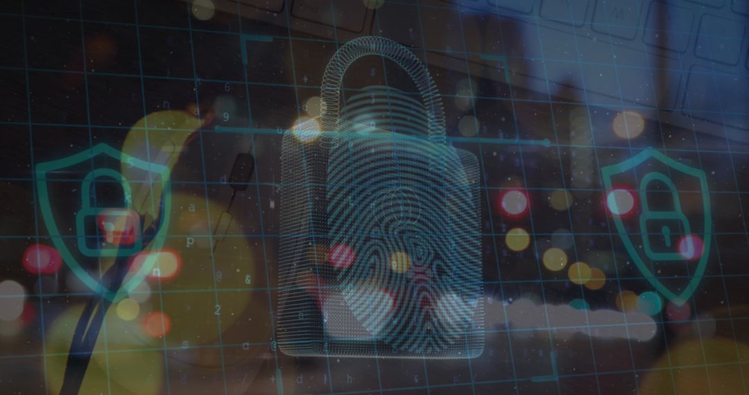 Digital Padlock Technology Securing Data Against Virtual Threats