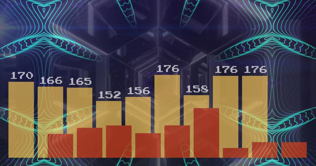 Digital Data Visual with Futuristic Tech Abstract