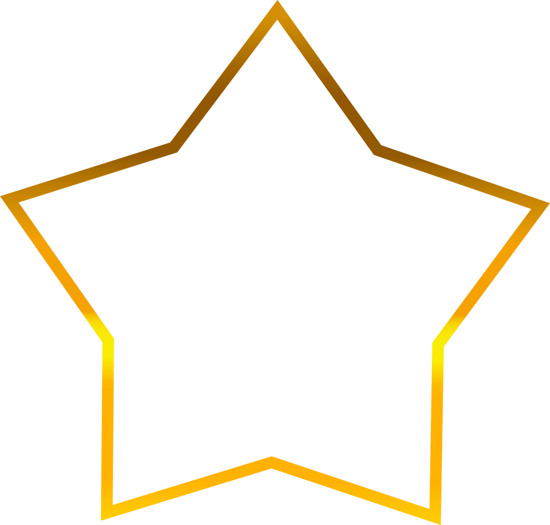 Transparent Golden Geometric Star Outline Symbol - Download Free Stock Images Pikwizard.com