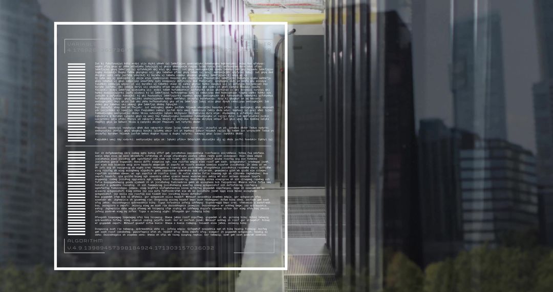 Data Processing and Global Server Network Concept