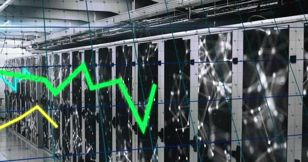 Digital Network with Vibrant Geometric over Data Center