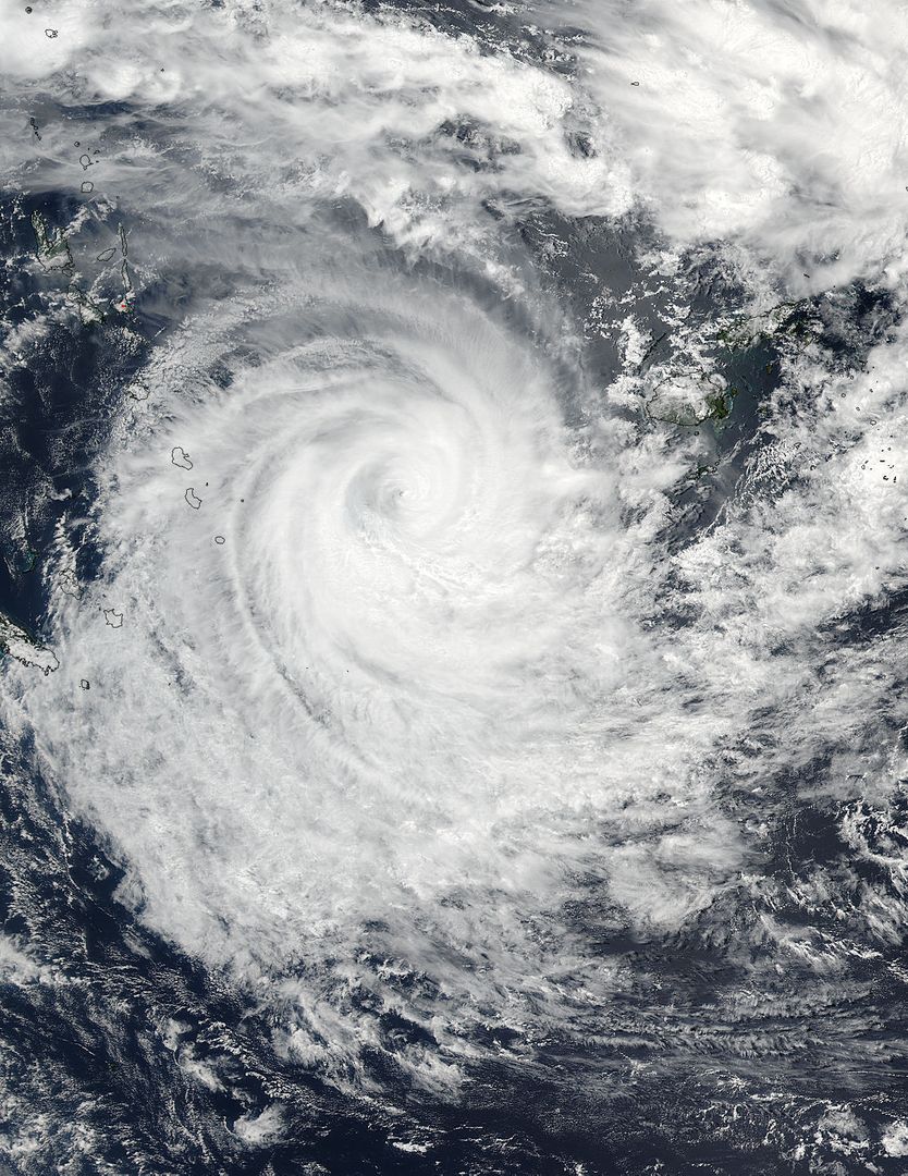 NASA Sees Pinhole Eye Seen in Weakening Tropical Cyclone Winston - Free Images, Stock Photos and Pictures on Pikwizard.com