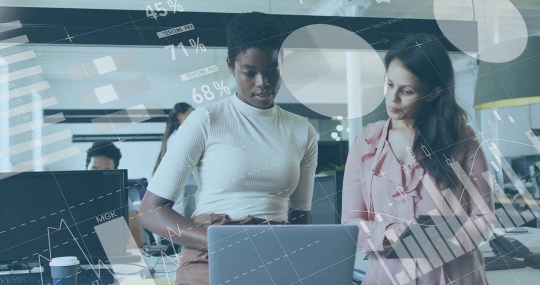 Diverse Business Team Analyzing Financial Data Insights