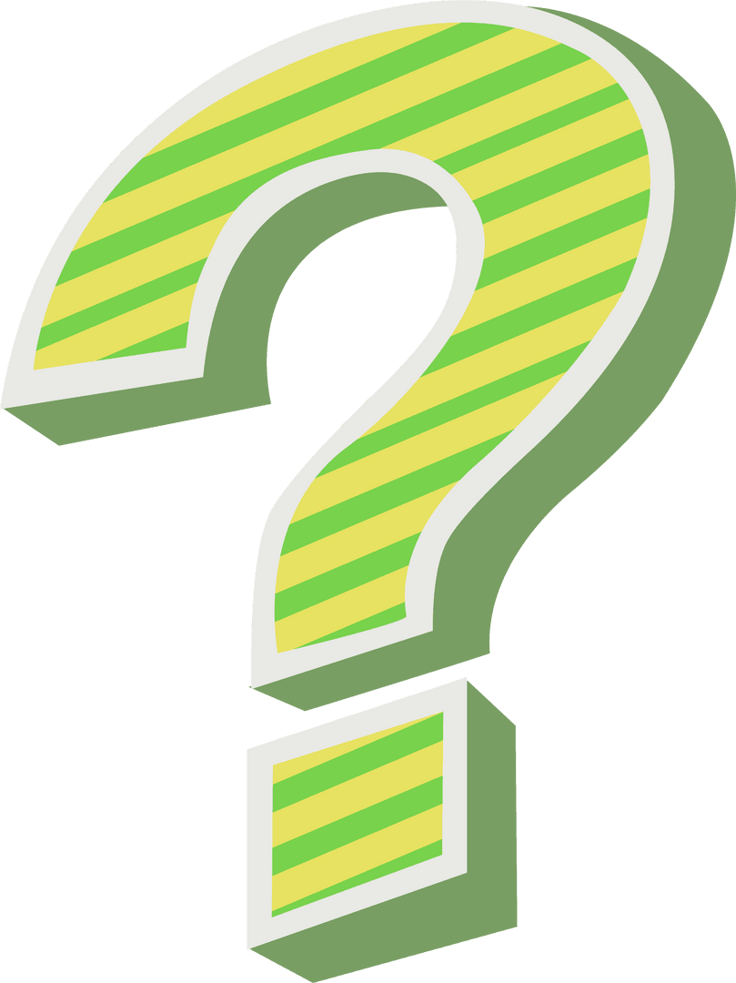 Transparent Vector Question Mark Symbol with Striped Design - Download Free Stock Images Pikwizard.com