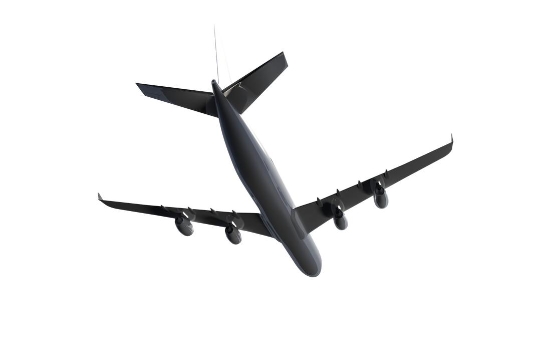 Flying Airplane Illustration on Transparent Background - Download Free Stock Images Pikwizard.com