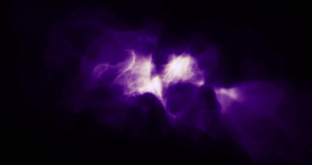 Spectacular Purple Lightning Storm Over Dark Night Sky