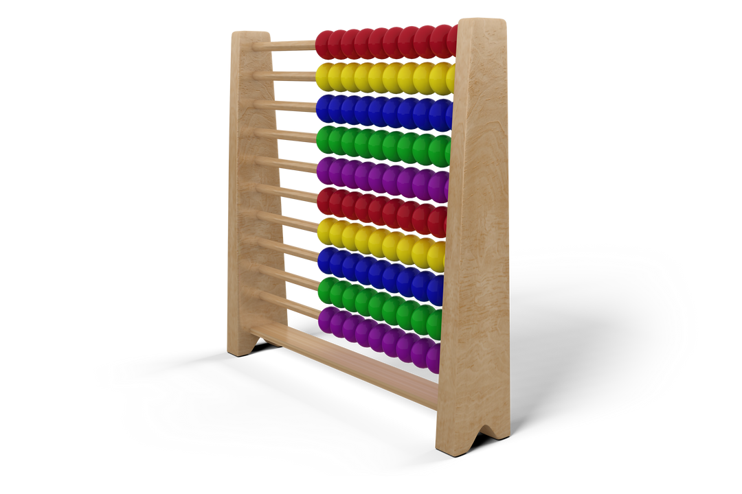 Colorful Abacus with Transparent Background for Education Concept Illustration - Download Free Stock Images Pikwizard.com