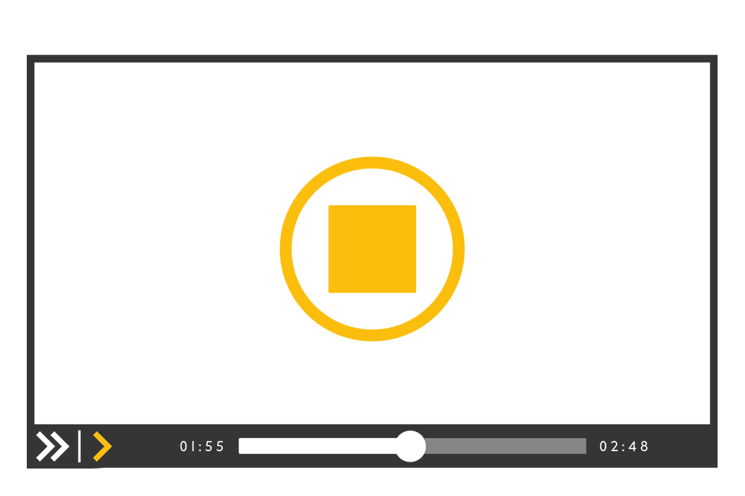 Transparent Digital Screen with Video Playback Interface - Download Free Stock Images Pikwizard.com