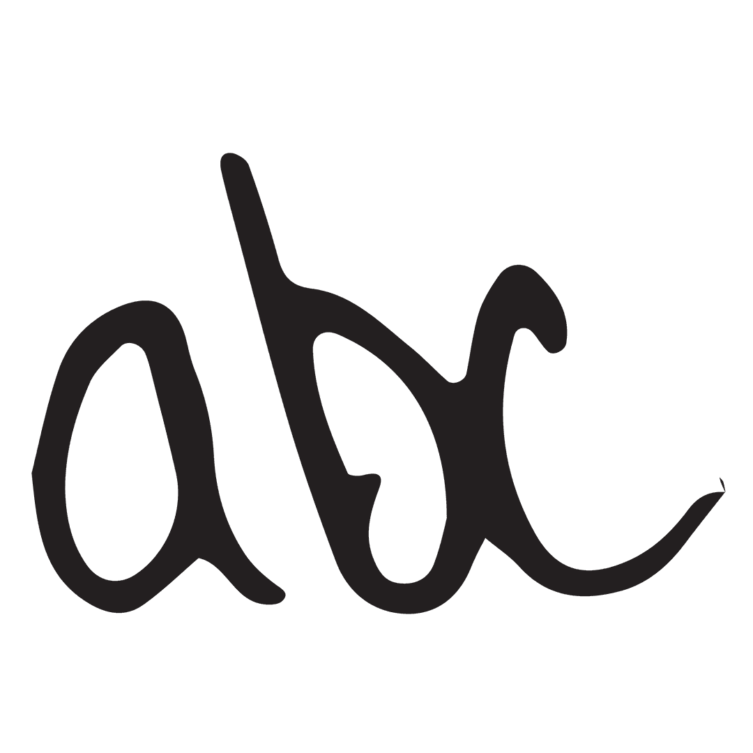 Transparent Stylish ABC Letters Illustration