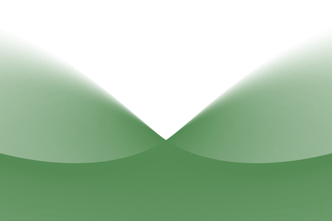 Abstract Green Gradient Shapes on Transparent Background