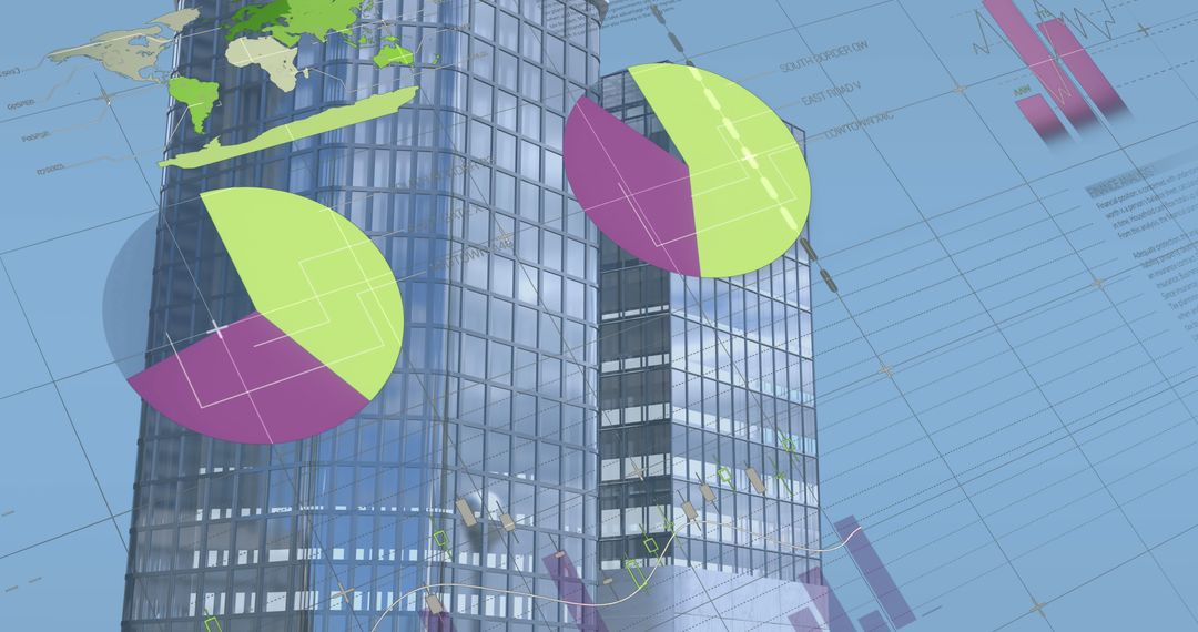 Digital Interface and Data Analytics Over Cityscape Horizon