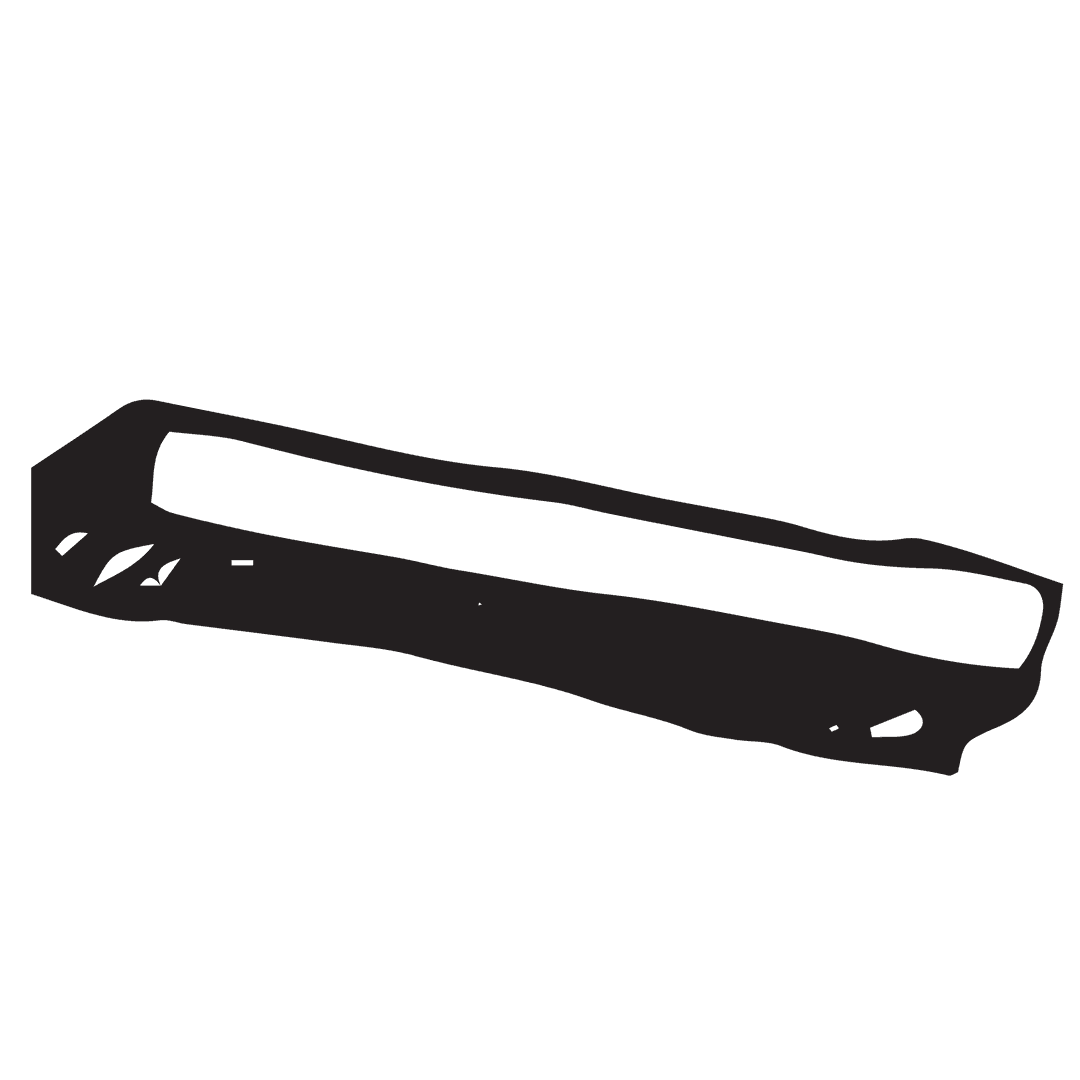 Abstract Black Shape on Transparent Background Vector Illustration