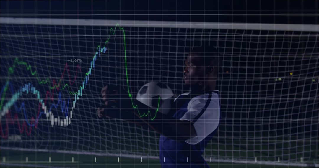 Goalkeeper Balancing Soccer and Technology in Night Game