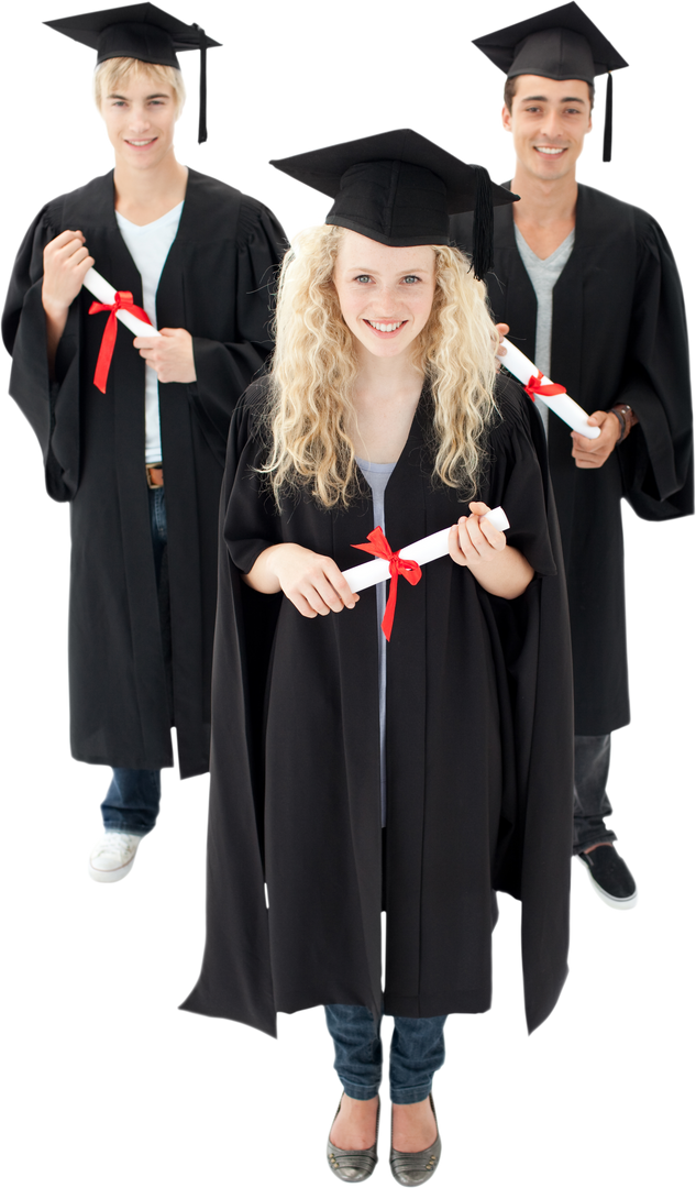 Transparent Group Of Happy Graduates Holding Diplomas - Download Free Stock Images Pikwizard.com